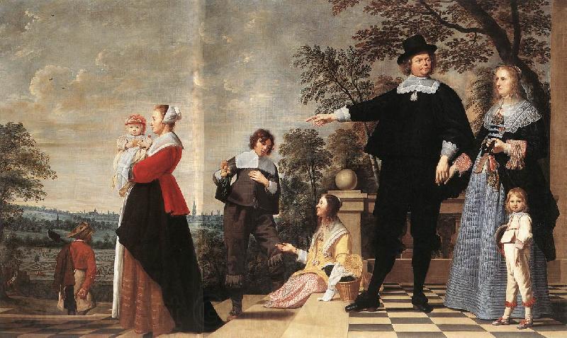 OOST, Jacob van, the Elder Portrait of a Bruges Family a Germany oil painting art